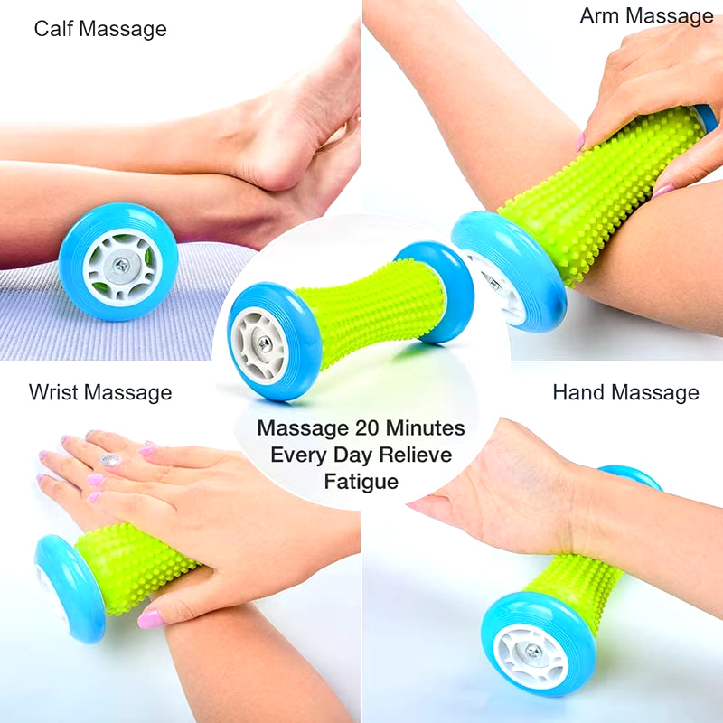 Foot Roller Massage for Relief Plantar Fasciitis and Heel Foot Arch Pain Reflexology Massager for Back Leg Hand Muscle Relax Hot